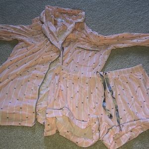PJ Salvage pajama shorts and top set